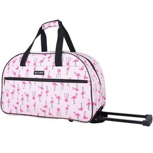 Betsey Johnson Flamingo Strut 22" Rolling Duffle